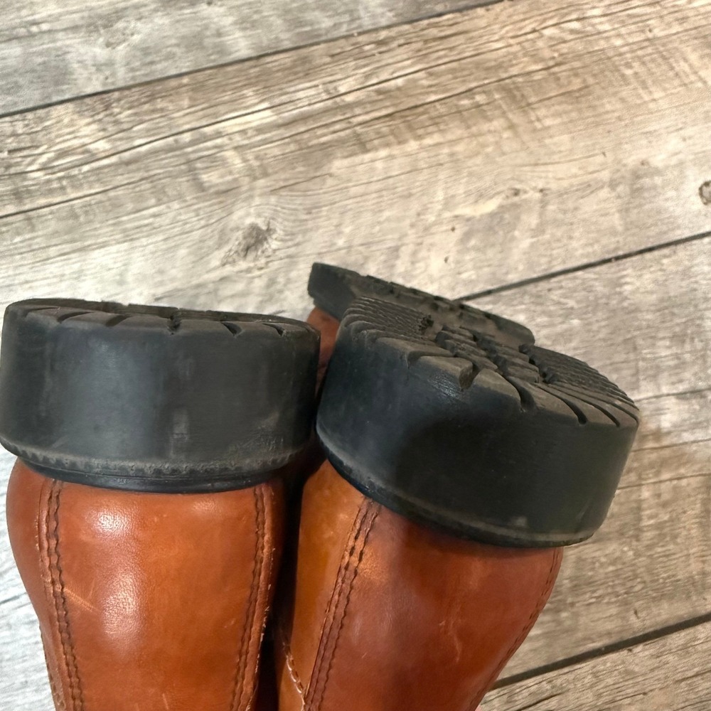 Vintage 80s Red Wing 1614 Supersole Moc Toe Work Boots USA Men 6.5 D Runs Small - Picture 5 of 10